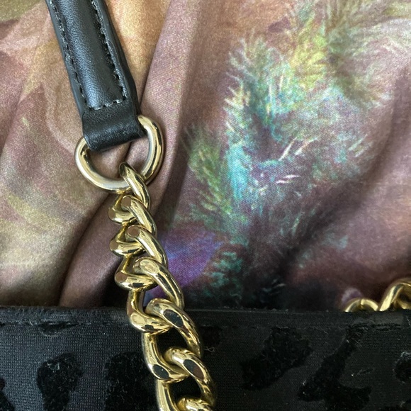 Calvin Klein black velvet animal spotted purse - Picture 12 of 12